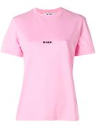 Msgm Micro Logo T-shirt - Pink & Purple