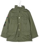Zadig & Voltaire Kids Teen Patch Detailed Parka - Green