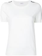P.a.r.o.s.h. Stripe Trim T-shirt - White