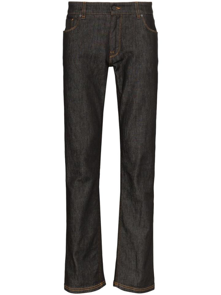 Fendi Ff Pocket Denim Jeans - Black