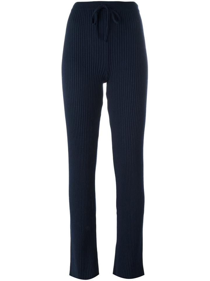 Marques'almeida Drawstring Waist Ribbed Trousers