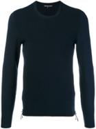 Michael Kors Collection Round Neck Jumper - Blue