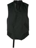 Lost & Found Rooms Zip Back Vest - Black