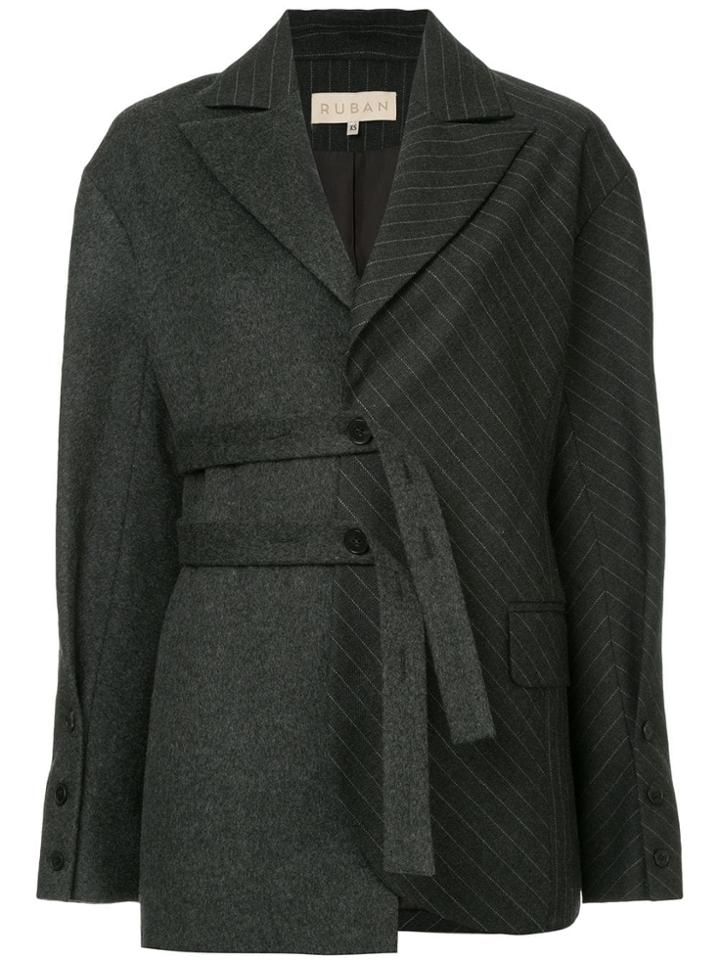 Ruban Oversized Fit Jacket - Grey
