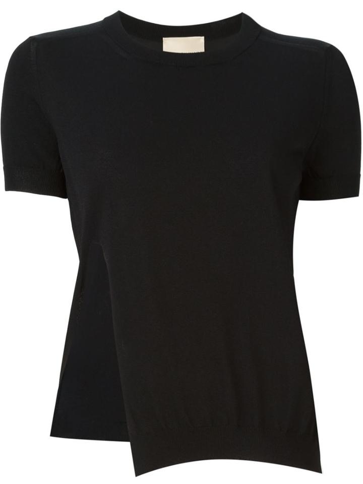 Erika Cavallini Side Slit Shortsleeved Sweater
