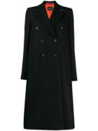 Ps Paul Smith Double Buttoned Coat - Black