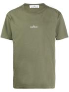 Stone Island Printed Cotton T-shirt - Green