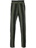 Damir Doma Striped Trousers - Green
