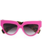 Prada Eyewear Poeme Sunglasses, Women's, Pink/purple, Acetate