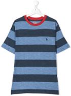 Ralph Lauren Kids Teen Striped T-shirt - Blue