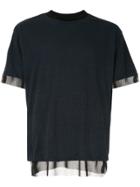 Kolor Mesh Trim T-shirt - Blue
