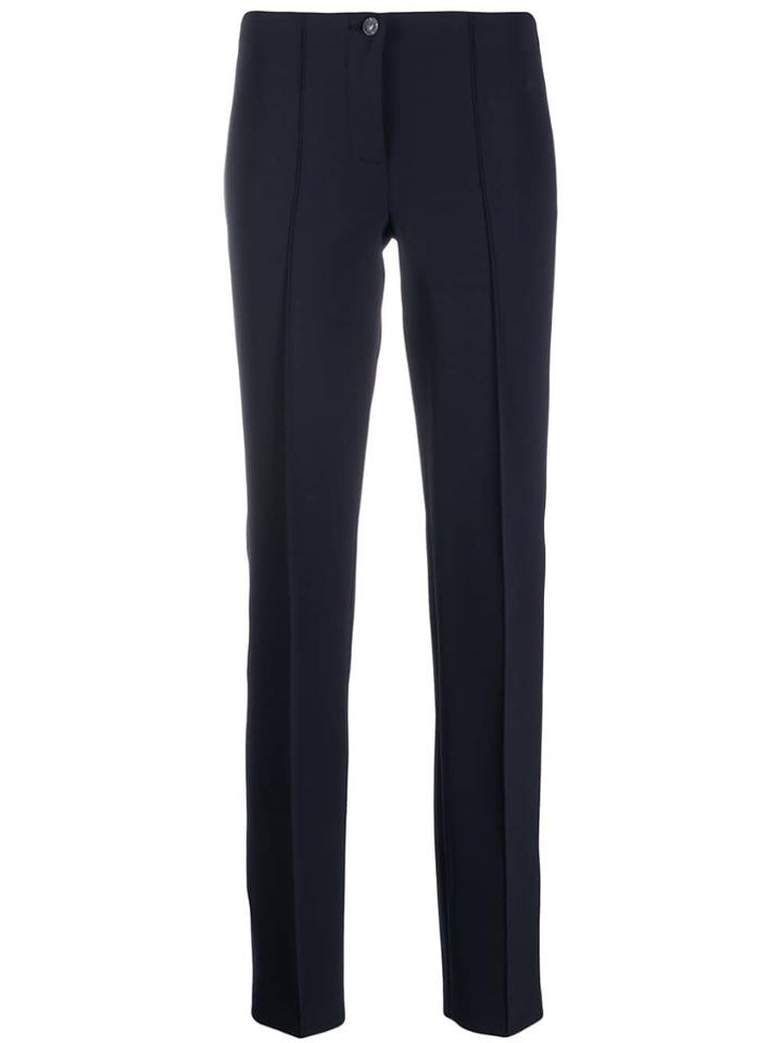 Cambio Cropped Straight-leg Trousers - Blue