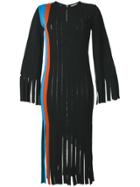 Marco De Vincenzo Fringed Vertical Panel Dress - Black
