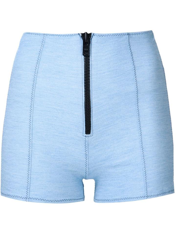 Lisa Marie Fernandez High-waist Bikini Bottom - Blue
