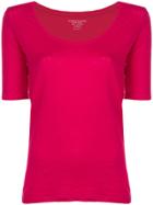 Majestic Filatures Short-sleeve Fitted Top - Pink & Purple