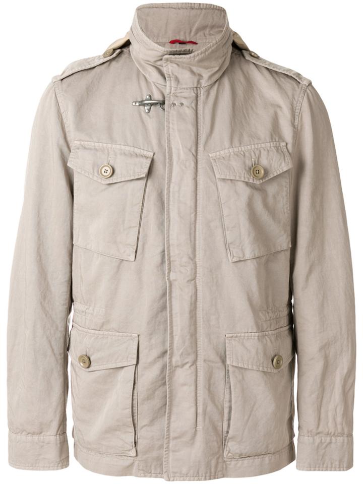 Fay Fitted Flap Pocket Jacket - Nude & Neutrals