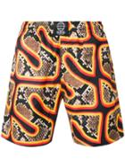 Sss World Corp Snakeskin Print Swim Shorts - Sc1