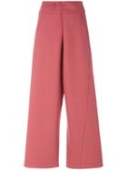 Marni - Tailored Flared Trousers - Women - Spandex/elastane/viscose/wool - 38, Pink/purple, Spandex/elastane/viscose/wool