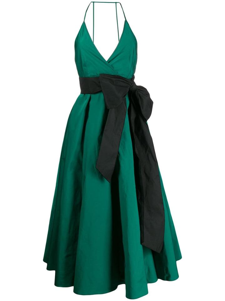 Nº21 Bow Detail Evening Dress - Green