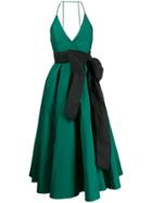 Nº21 Bow Detail Evening Dress - Green