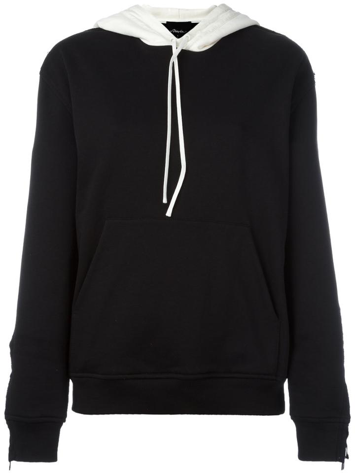 3.1 Phillip Lim Classic Hoodie, Women's, Size: Large, Black, Cotton