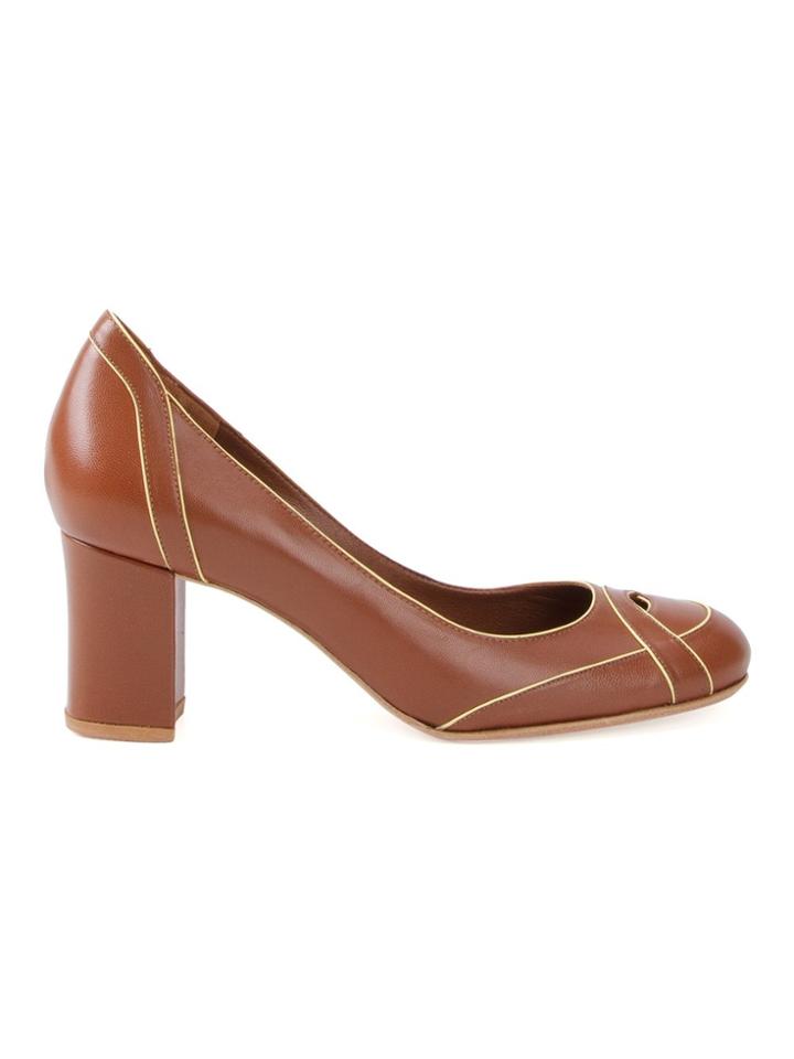 Sarah Chofakian Mid-heel Pumps - Brown