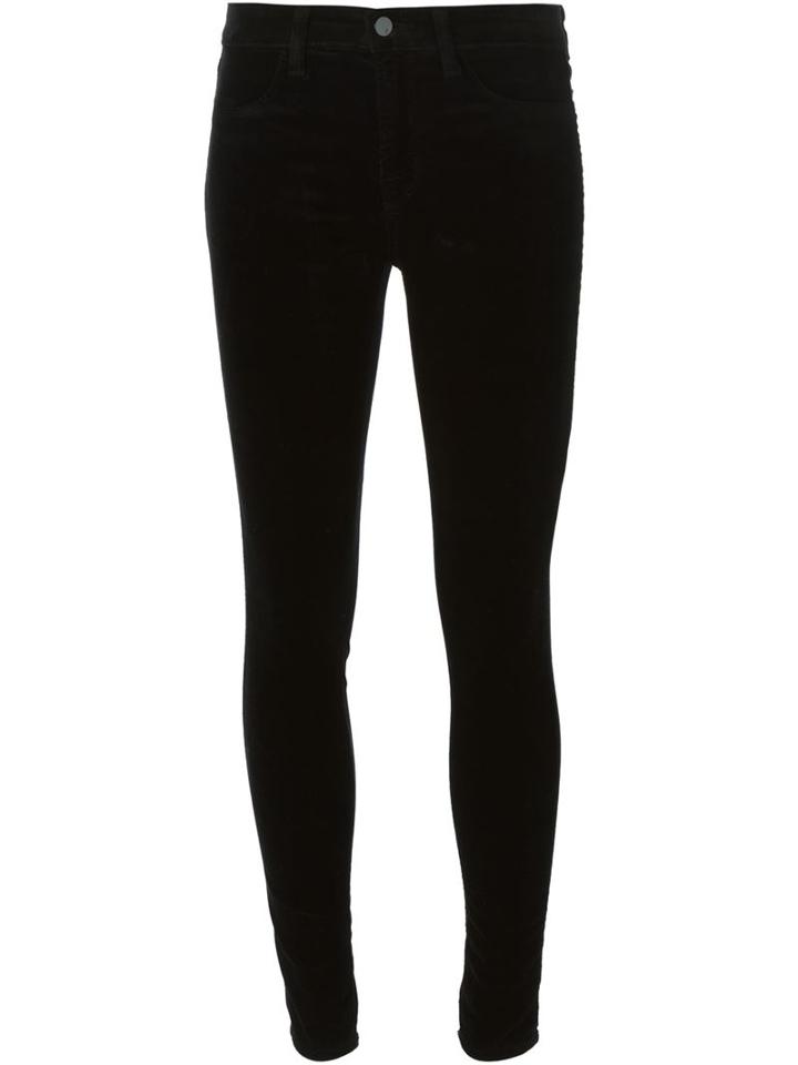 J Brand Velvet Skinny Trousers, Women's, Size: 29, Black, Cotton/modal/spandex/elastane/polyurethane