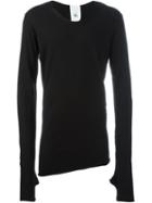 Lost & Found Rooms Asymmetric Collar T-shirt, Men's, Size: Xxl, Black, Cotton