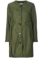 Aspesi Fitted Button-down Coat - Green