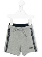Boss Kids Logo Trim Shorts, Toddler Boy's, Size: 12 Mth, Grey