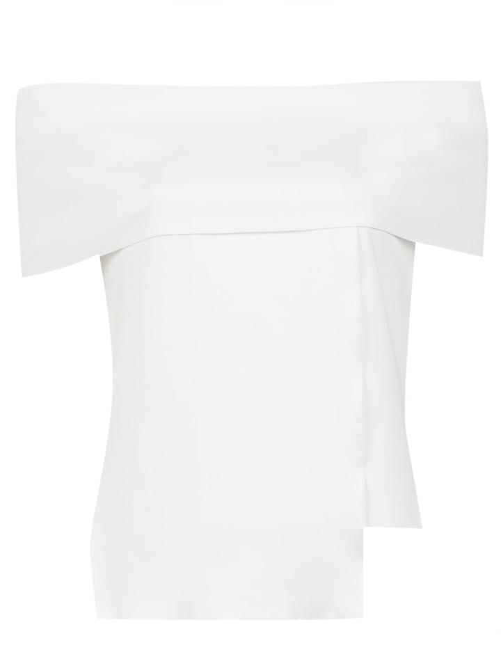 Gloria Coelho Off The Shoulder Blouse - White
