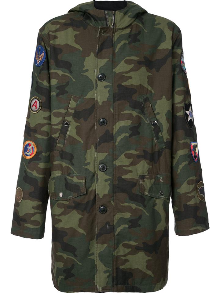 Amiri Camouflage Sunrise Print Jacket - Green