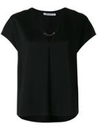 T By Alexander Wang Short-sleeved Top With Chain - Black