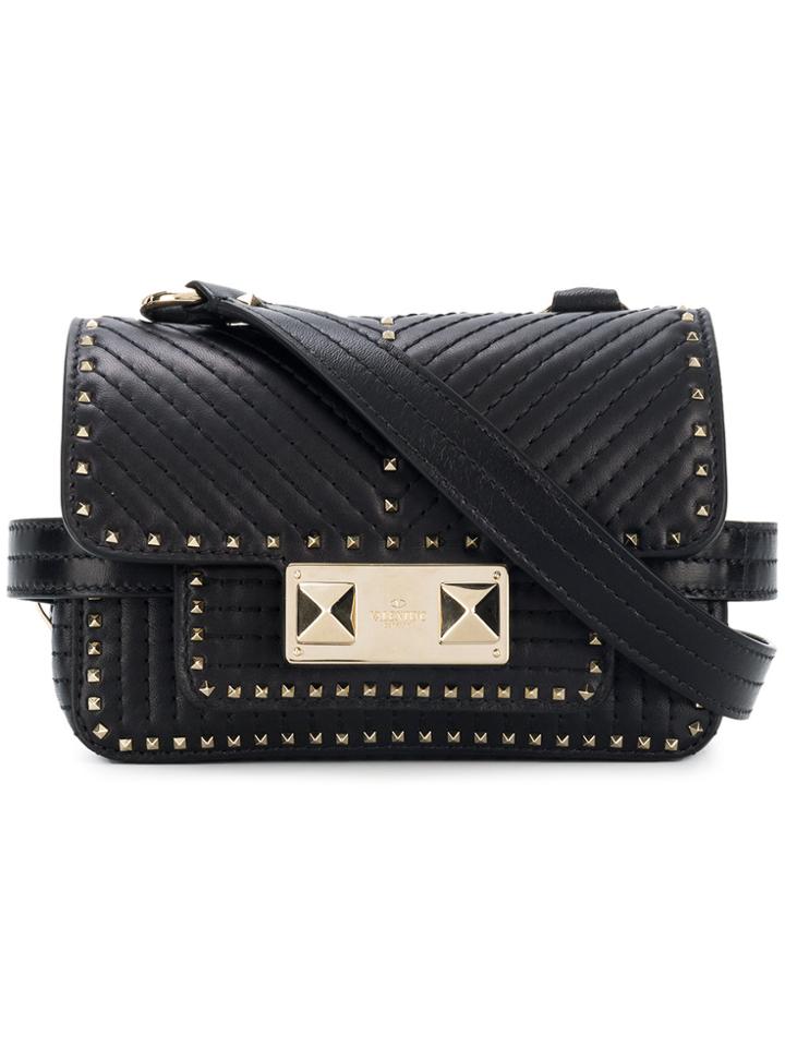 Valentino Valentino Garavani Macro Stud Crossbody Bag - Black