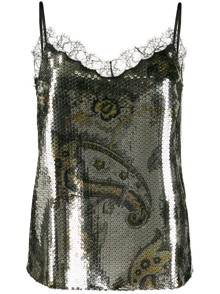 Etro Lace Detail Top - Gold