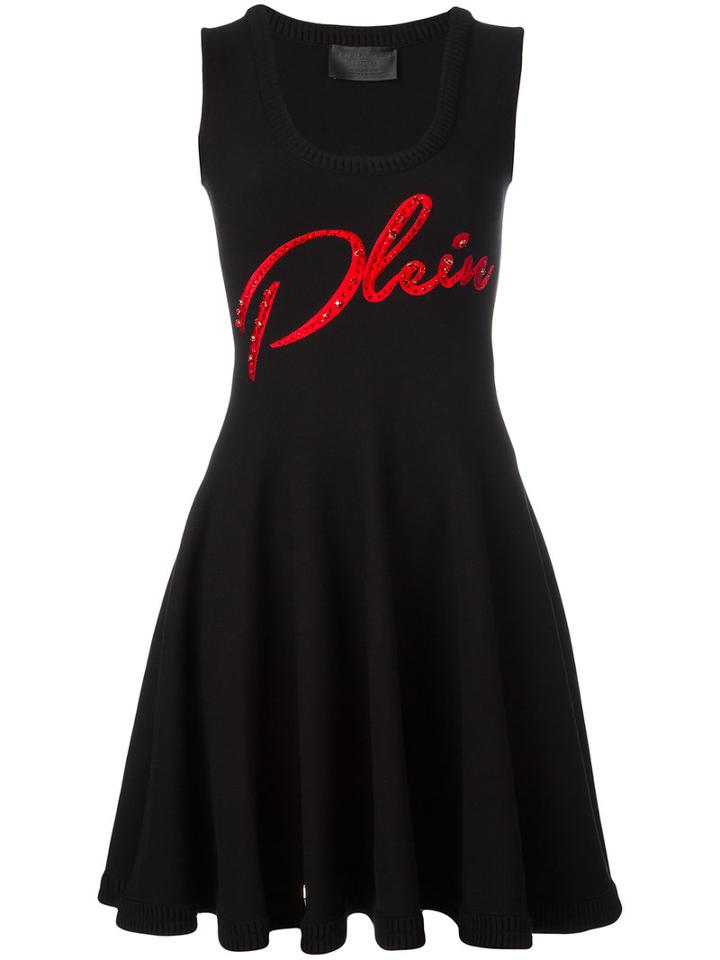 Philipp Plein Bixa Dress, Women's, Size: Xs, Black, Viscose/polyester
