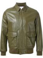 Mr. Gentleman Leather Bomber Jacket