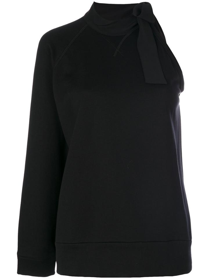 No21 Asymmetric Blouse - Black