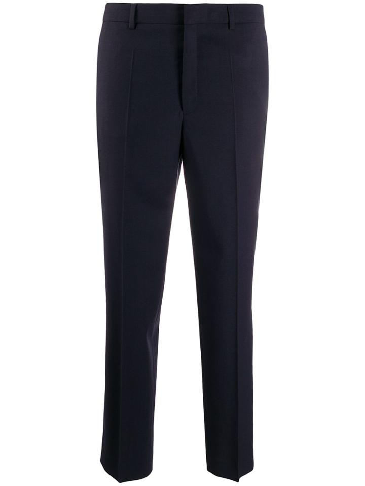 Filippa-k Emma Cropped Tailored Trousers - Blue