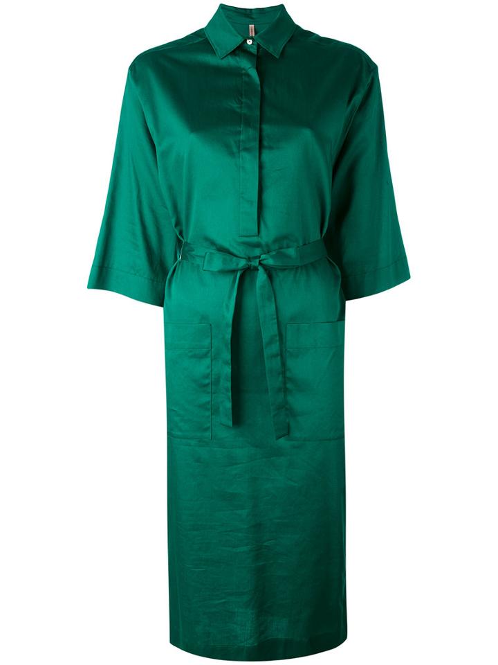 Indress - Shirt Dress - Women - Cotton - 3, Green, Cotton