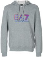 Ea7 Emporio Armani - Logo Printed Hoodie - Men - Cotton/polyester - M, Grey, Cotton/polyester