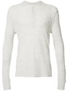 Ovadia & Sons - Henley Jumper - Men - Cotton/cupro/merino - L, White, Cotton/cupro/merino