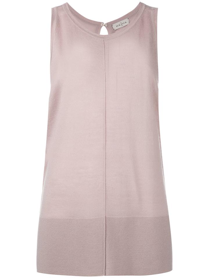 Le Kasha - Knit Tank - Women - Cashmere - M, Pink/purple, Cashmere
