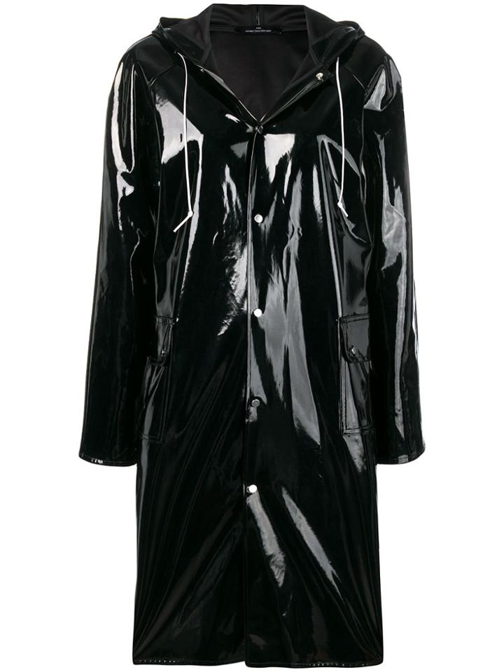 Rokh Button-up Waterproof Coat - Black