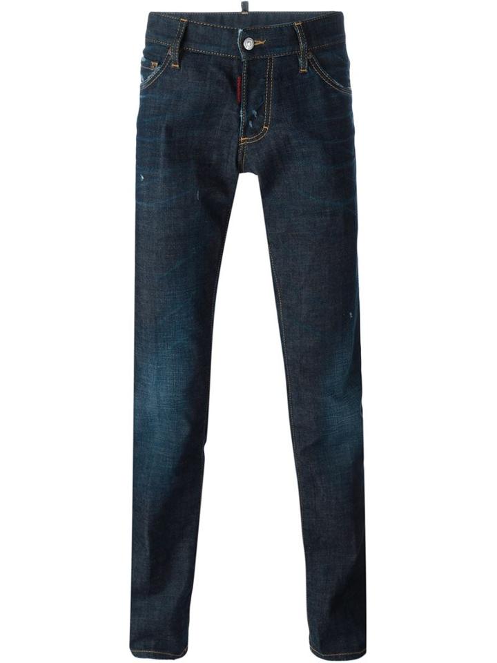 Dsquared2 Slim Jeans, Men's, Size: 46, Blue, Cotton/spandex/elastane