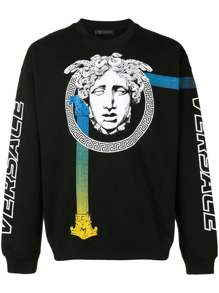 Versace Medusa Print Sweatshirt - Black