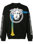 Versace Medusa Print Sweatshirt - Black