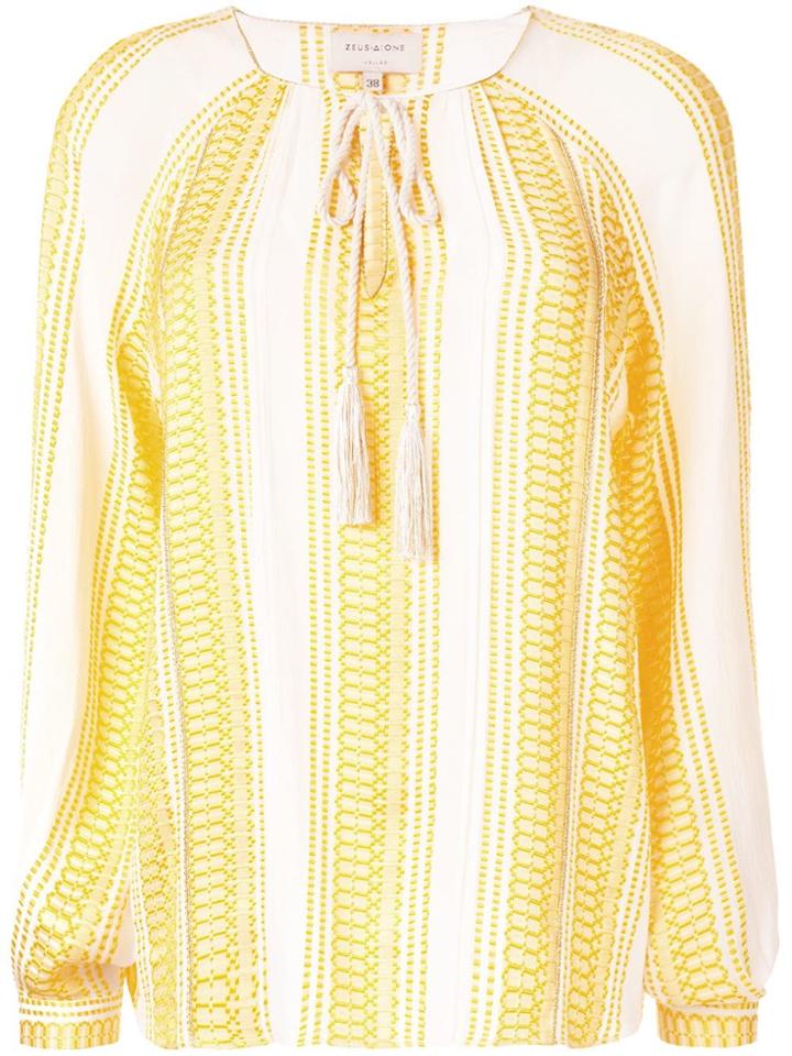 Zeus+dione Striped Blouse - Yellow