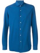 Fay Spread Collar Shirt - Blue