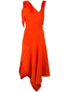Victoria Beckham Asymmetric Flared Dress
